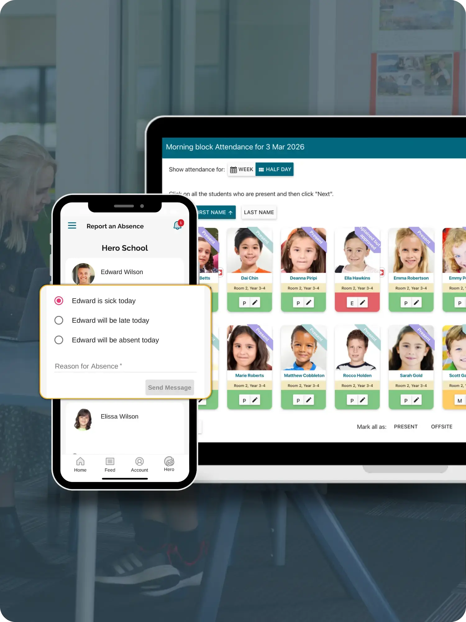 Hero AU Attendance & Administration for schools