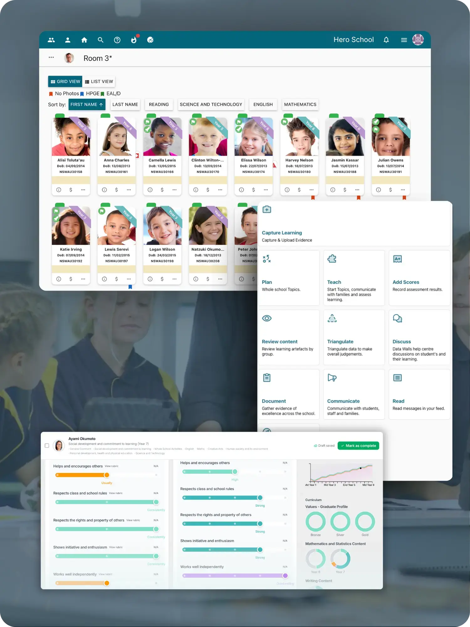 Hero AU Curriculum & Reporting for schools